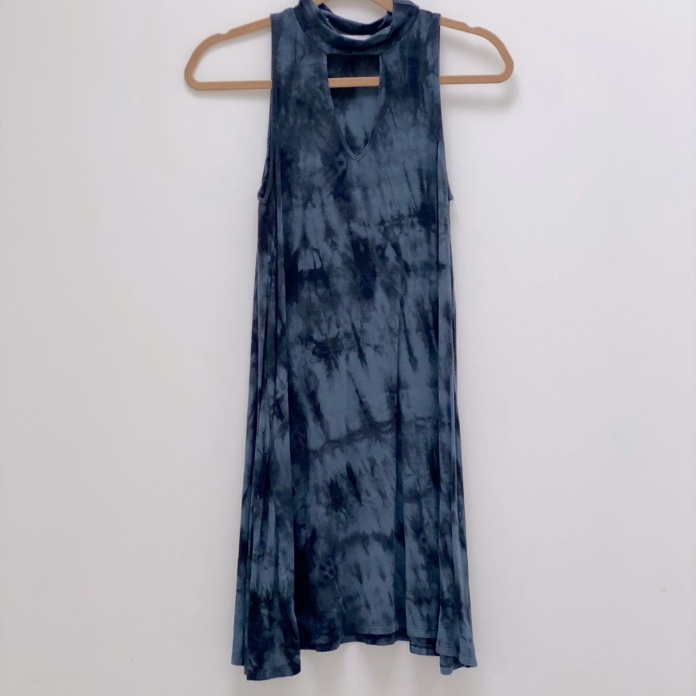 🎉Braeve Black & Gray Tye-Dye Sleeveless Dress🎉